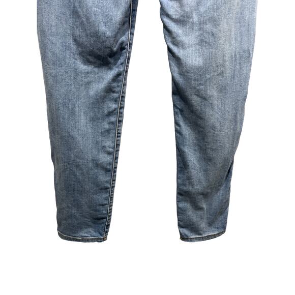 Rewash Jeans Sz 11 High rise Mom 90s Style Cuffed Ripped Light Blue Ankle Crop - Picture 9 of 12